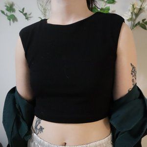 black crop top